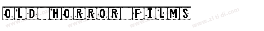 old horror films字体转换